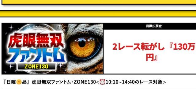 タイガーボートのプラン「読眼×駆逐最強タッグ・単体20」