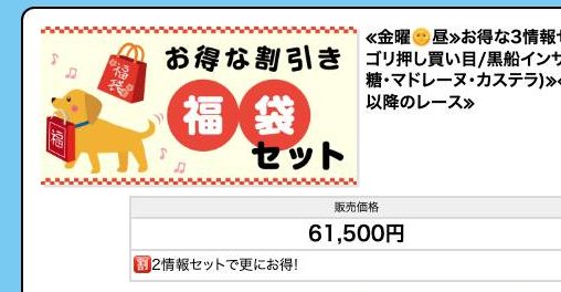 競艇サンダーバードのプラン「2情報合計⇒2,800,000円」